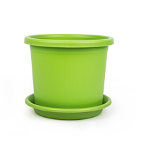 Pots de fleurs ronds modernes en plastique pour pépinières intérieures et utilisation au sol – Jardinières durables en gros avec trous de drainage
