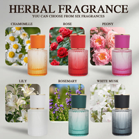 Parfum de pivoine sans alcool 30 ml pour homme, parfum floral naturel écologique, brume corporelle longue durée