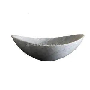 Oval Stone basin Bathroom marble Sink for Indoor Decoration