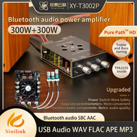 T3002P upgrade 300W*2 BT digital power amplifier module high and low bass adjustment imported TPA3255