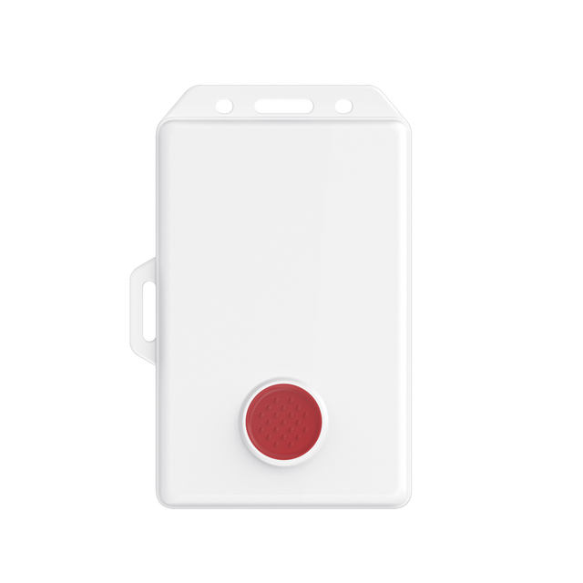 High-Capacity Bluetooth 5.0 IoT Beacon Smart Wearable Badge Staff Duress Panic Alerting Direct from Manufacturer
