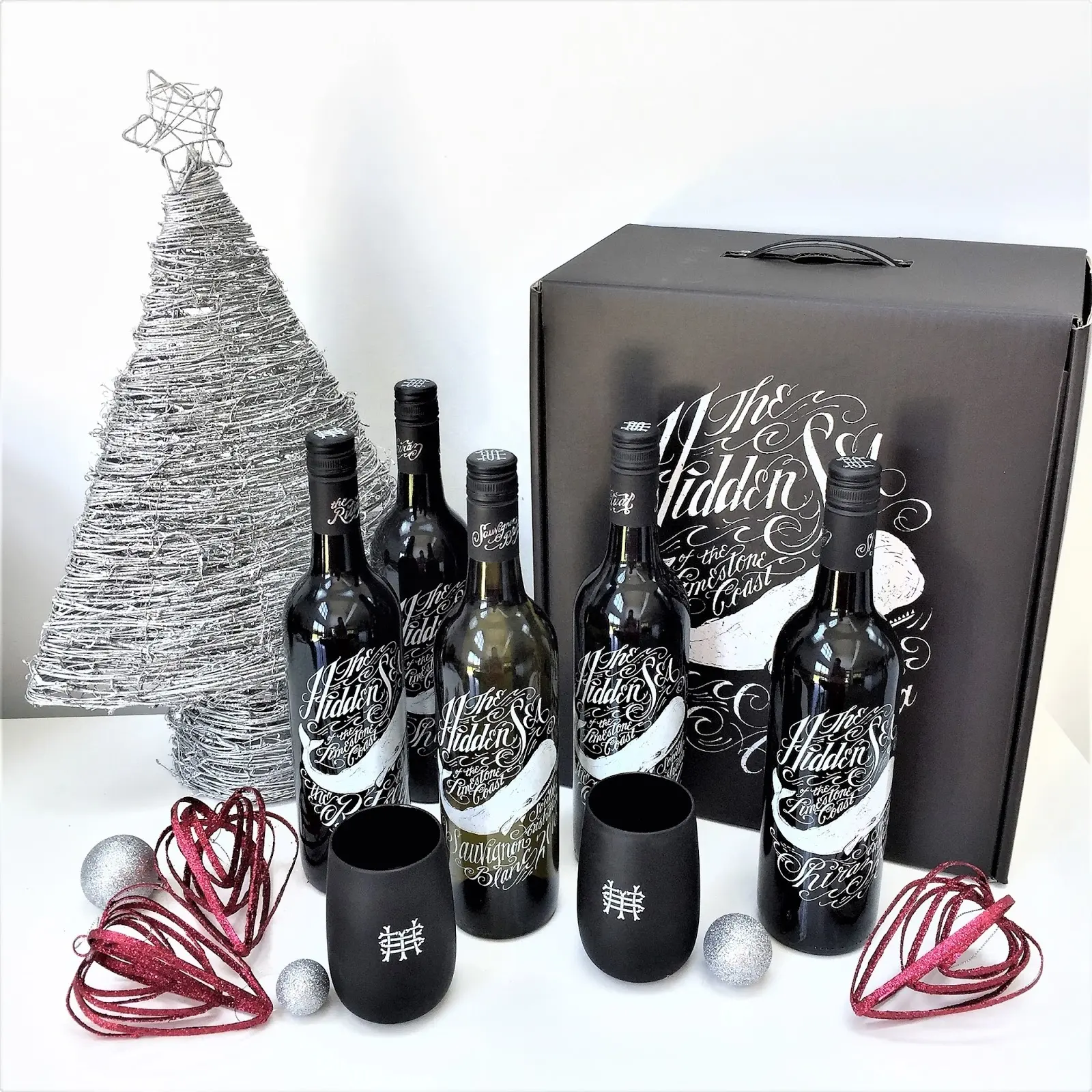 Luxury wine tin glass sublimation bottle chocolate storge christmas packaging leather presentation packing gift box