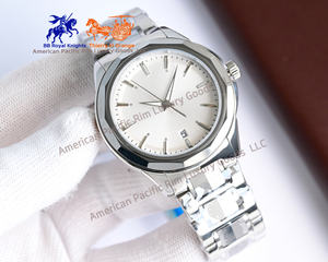 Relojes de Cuarzo de Lujo Longnes para Hombre, Reloj de Acero Inoxidable Personalizado con Calendario, Esfera con Logotipo del Fabricante Ronda, Hombre - Product Image 6