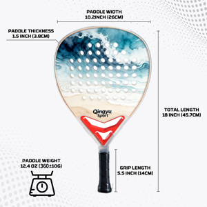 Racchetta <span class=keywords><strong>da</strong></span> Padel Personalizzata Unisex in Fibra di Carbonio, per Allenamento, Competizione, Spiaggia, Tempo Libero e Sport all'Aperto - Product Image 6