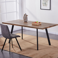 Ensemble de table de salle à manger en bois, meubles de salle à manger de bonne qualité, moderne, extensible, table de restaurant, nouveauté
