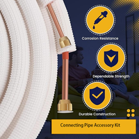 Kit de raccordement de tubes en cuivre pour climatiseur, ensemble d'accessoires d'installation