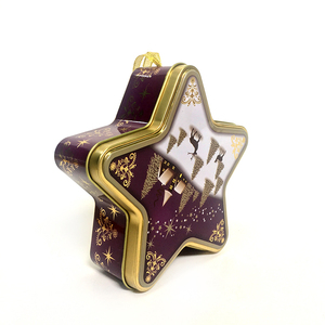 Cajas <span class=keywords><strong>de</strong></span> <span class=keywords><strong>lata</strong></span> con forma <span class=keywords><strong>de</strong></span> <span class=keywords><strong>estrella</strong></span> <span class=keywords><strong>de</strong></span> Metal para dulces y regalos <span class=keywords><strong>de</strong></span> Navidad, cajas pequeñas con estampado personalizado <span class=keywords><strong>de</strong></span> alta calidad - Product Image 3
