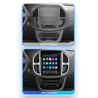 CARUPEZ Head Unit Stereo Mobil Android 9.7 inci GPS Benz Vito W447 2014-2020 Gaya Tesla Vertikal DSP Kamera Mundur Garansi 1 Tahun