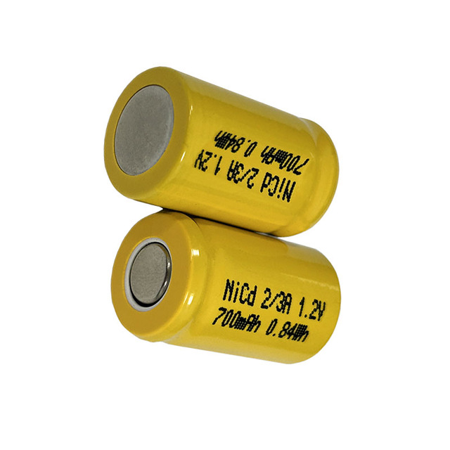 EWT 2/3A Ni-CD Battery 17335 1.2V 700mAh Rechargeable Cell Industrial Grade Cordless Phone Sensors Medical Devices Backup Memory