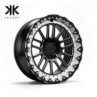 Jantes en alliage d'aluminium forgé Deep Dish Beadlock 6061 T6, neuves, peintes en noir poli, multi-branches, roues personnalisées de 17 à 22 pouces