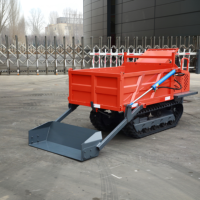 Minidumper Compacto con Motor Diésel, Tipo Crawler, de 2 Toneladas, con Gran Tracción para Carga y Transporte de Piedras