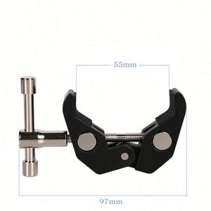 Support universel professionnel en alliage d'aluminium noir pour caméra DSLR, éclairage vidéo LED, GoPro, vis 1/4" et 3/8", téléphone - Product Image 3