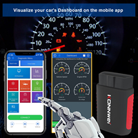 Escáner de Diagnóstico Profesional Bluetooth OBD2 para Sistema Completo KONNWEI KDIAG 2023, Escáner Automotriz