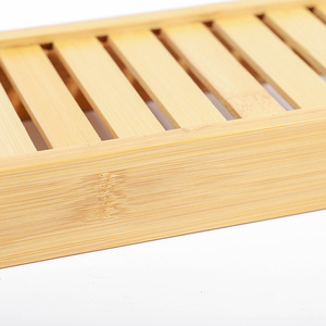 Estante de Baño de Bambú Rectangular de 70cm X 14.5cm, Antideslizante, Ecológico, Independiente - Product Image 3