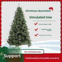Grand sapin de Noël artificiel en PVC floqué, de haute qualité, effet neige, pour la décoration des hôtels et centres de conférence