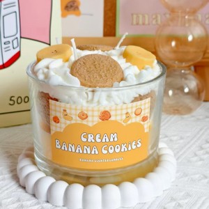 Simulation Fruit Dessert Scented Candle Glass <b>Cup</b> Cream Topping Candle Holiday Birthday Gift Ornament - Product Image 2