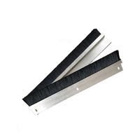 Brosse à bande antistatique anti-poussière en aluminium, 1 pièce, nouveau accessoire de nettoyage de portes