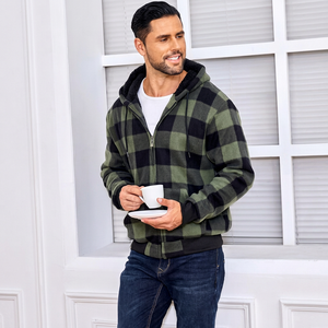 CUSTOMIZED WINTER FLEECE HOODIE WHOLESALE <b>SHERPA</b> <b>LINED</b> PULLOVER HEAVYWEIGHT WARM PLUSH STREETWEAR HOODIE PRIVATE LABEL OEM - Product Image 1