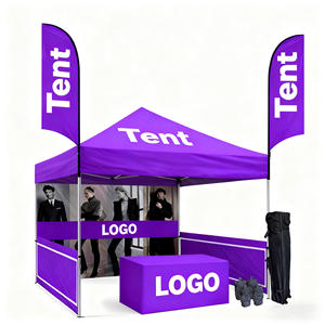 Carpa Personalizada para Ferias Comerciales, Promoción Empresarial, Exhibición al Aire Libre, Resistente al Viento, Material Impermeable con Bolsa <span class=keywords><strong>de</strong></span> Transporte - Product Image 1