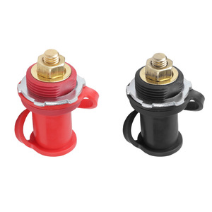 Connecteur de borne de batterie de voiture 20MM rouge noir en nylon ignifuge et laiton pour camping-car, bateau, camion, charge - Product Image 2