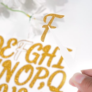 <span class=keywords><strong>Lettres</strong></span> auto-adhésives en vinyle pailleté et autocollants numérotés de l'alphabet Décalcomanies d'étiquettes de boîte <span class=keywords><strong>aux</strong></span> <span class=keywords><strong>lettres</strong></span> pour emballage de feuilles de signes et de cahiers - Product Image 5