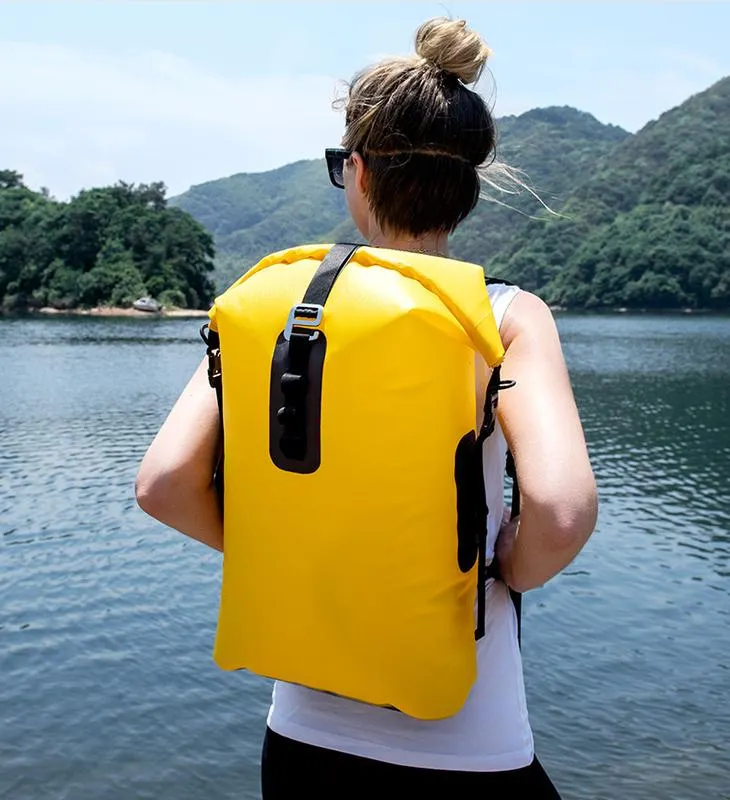 Venta al por mayor buen precio PVC senderismo natación canotaje bolsa seca plegable ocio viaje deporte al aire libre mochila impermeable