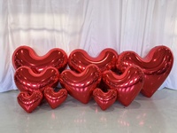 Ballons publicitaires pour la Saint-Valentin, ballons en PVC rouge en forme de cœur pour l'extérieur, personnalisables avec logo