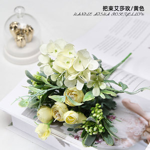 <span class=keywords><strong>Bouquet</strong></span> <span class=keywords><strong>de</strong></span> <span class=keywords><strong>fleurs</strong></span> artificielles réalistes pour mariage, <span class=keywords><strong>bouquet</strong></span> <span class=keywords><strong>de</strong></span> <span class=keywords><strong>mariée</strong></span>, hydrangea, pivoine, rose, vente en gros - Product Image 5