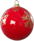 Grande boule en fibre de verre d'extérieur, ornement commercial, sphère en fibre de verre, décoration de Noël pour l'affichage dans les places publiques