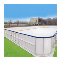 Barrière de patinoire ZSPE - Barrière en HDPE durable pour patinoires publiques et patinoires de patinage artistique
