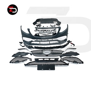 Kit carrosserie de style GLE 63 en matériau PP avec pare-chocs avant, calandre avant, tuyau d'échappement pour Mercedes GLE Classe W166 300 400 450 - Product Image 1