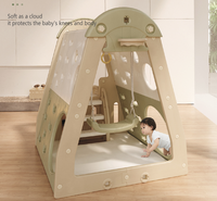 Peralatan Bermain Anak Multifungsi, Perosotan Indoor, Ayunan Bayi, Kombinasi Mainan, Peralatan Taman Bermain Mini