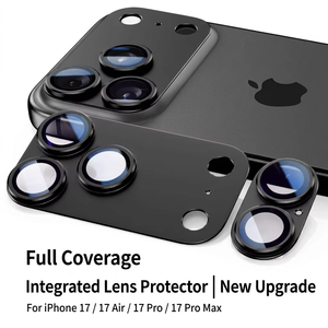 Protector de Lente de Cámara de Vidrio Templado Antirreflectante y Antihuellas 9H para iPhone 17 Pro Max - Product Image 1
