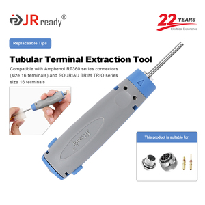 Outil d'extraction de broches JRready JRconDRK-T270320 pour connecteur Amphenol série RT360 16 #   SOURIAU TRIM <span class=keywords><strong>TRIO</strong></span> Série 16 #   Terminal - Product Image 1