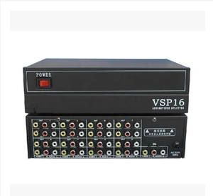 Diviseur de fréquence AV 16 canaux, distributeur audio et vidéo 16 canaux, 1 entrée 16 sorties VSP16 - Product Image 1