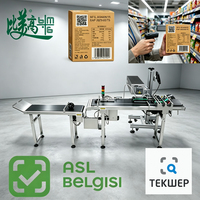 Machine de marquage laser automatique ASL BELGISI GS1 pour codes de traçabilité DataMatrix, idéale pour les emballages souple et les snacks – Fabricant