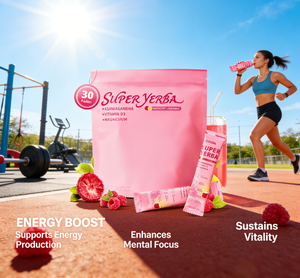 Yerba Mate <span class=keywords><strong>en</strong></span> Polvo Baja <span class=keywords><strong>en</strong></span> Azúcar, Sabor Frambuesa <span class=keywords><strong>y</strong></span> Limón, <span class=keywords><strong>Prebióticos</strong></span>, <span class=keywords><strong>Probióticos</strong></span>, Energía Natural, Suplemento Herbal, OEM, ODM, Marca Privada - Product Image 6