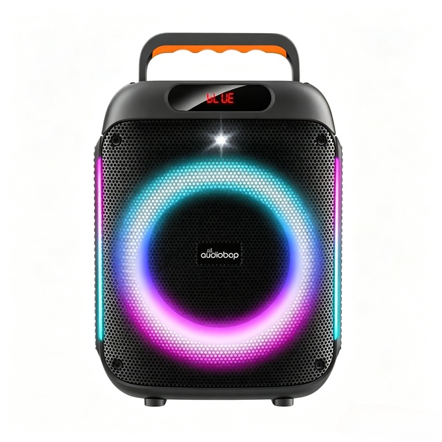 Cube Speaker Single 6 Inch 30w Karaoke Speaker Wireless Mic Bt Tws Display Usb Tf Fm Remote Control Home Party Family Party Gift
