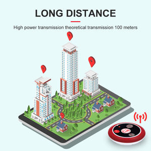 Système d'appel sans fil - 40 émetteurs de boutons d'appel + 4 montres de serveur + 1 récepteur d'affichage |   Restaurant/hôtel - Product Image 5