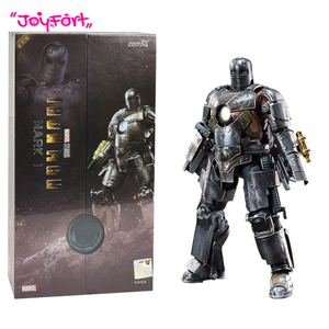 Figurines d'action Iron Man de 7 pouces de Zd Toys, édition du 10e anniversaire de Marvel - Version lumineuse - Lumière dans la poitrine (LED MK1) Échelle 1/10 - Product Image 1