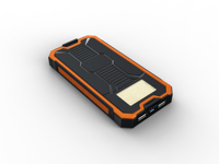 Banque d'énergie solaire la plus vendue étanche 20000mAh 2 Ports USB chargeur de batterie externe téléphone Poverbank avec lumière LED