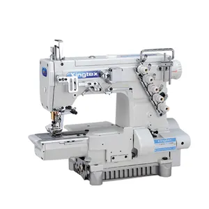 Kingtex CT9000เครื่องอินเตอร์ล็อค Coverstitch เตียงความเร็วสูง