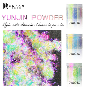 Poudre de pigment chromé effet opale cristal Aurora, paillettes irisées changeantes de couleur pour la décoration des ongles en gel - Product Image 2