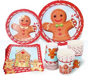 Modern 9 Inches Gingerbread Christmas Decorative Paper <b>Plates</b> for Parties Christmas Christmas Paper <b>Plates</b> - Product Image 4