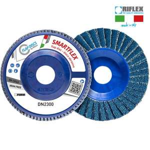 FERVI - DN2300.125 Disco plano Smartflex Dual Flap en circonio y plata-EAN 8012667344702 ABRASIVOS - Product Image 1