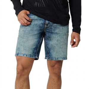 Service OEM, vente en gros, shorts en jean pour hommes personnalisés, 100% coton, tricoté, uni, décontracté, taille mi-haute, respirant, nouvelle arrivée, marque privée - Product Image 1