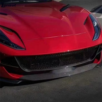 Kit carrosserie de pare-chocs avant en fibre de carbone de style N modifié pour Ferrari 812 GTS, kit de turbulences d'air léger