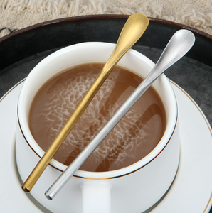 Cuchara mezcladora de mango largo DF1115 de grado alimenticio resistente para miel, helado, postres, café y accesorios de bandeja, fabricada en China - Product Image 5