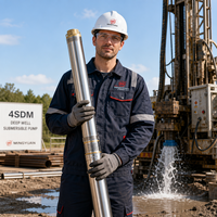 Pompa Celup Sumur Dalam MINGYUAN 4SD3/22 2HP 4 Inci, Pompa Air Borehole Stainless Steel untuk Irigasi Pertanian