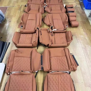 Fundas de Asiento para <span class=keywords><strong>Toyota</strong></span> Land Cruiser de <span class=keywords><strong>7</strong></span> <span class=keywords><strong>Plazas</strong></span>, Accesorios Interiores de Coche Personalizados de Fábrica, Fundas de Asiento de Cuero de Lujo - Product Image 1